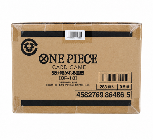 One Piece Card Game Carrying On His Will OP-13 Sealed Case (12 Box) Japanese